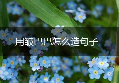 用皱巴巴怎么造句子