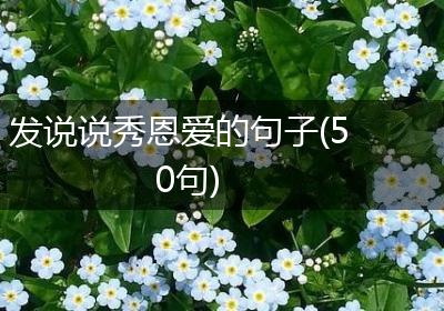 发说说秀恩爱的句子(50句)