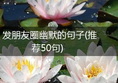 发朋友圈幽默的句子(推荐50句)