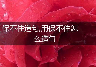 保不住造句,用保不住怎么造句
