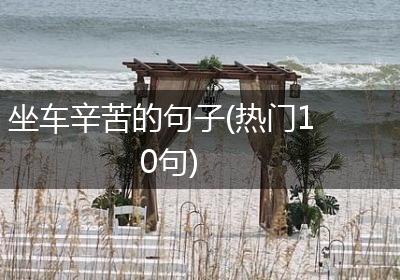 坐车辛苦的句子(热门10句)
