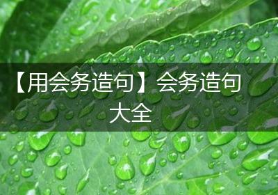 【用会务造句】会务造句大全