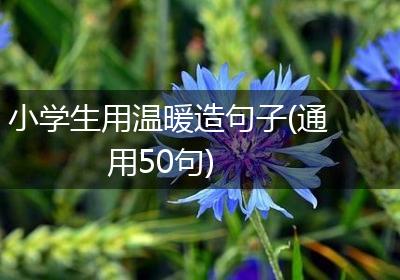小学生用温暖造句子(通用50句)
