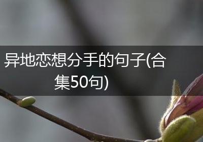 异地恋想分手的句子(合集50句)