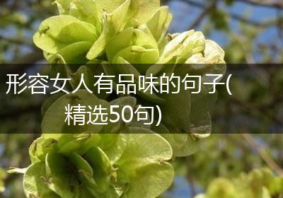 形容女人有品味的句子(精选50句)