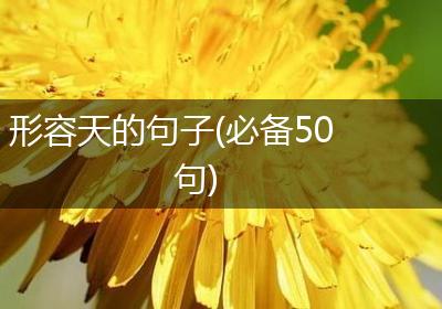 形容天的句子(必备50句)