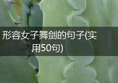 形容女子舞剑的句子(实用50句)