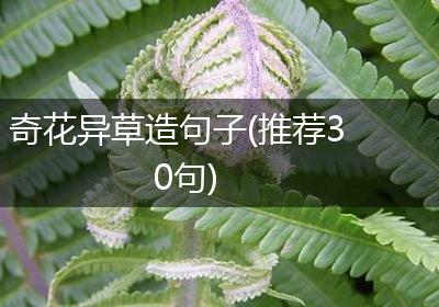 奇花异草造句子(推荐30句)