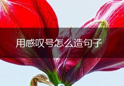 用感叹号怎么造句子