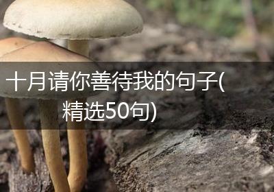 十月请你善待我的句子(精选50句)