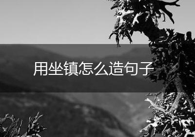 用坐镇怎么造句子
