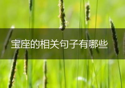宝座的相关句子有哪些