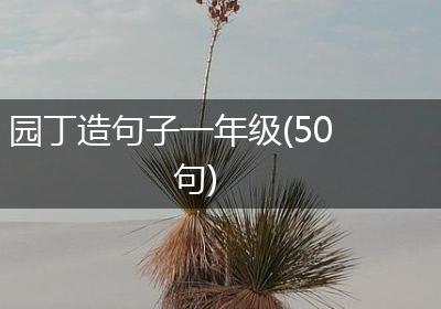 园丁造句子一年级(50句)