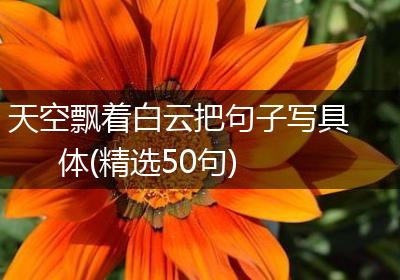 天空飘着白云把句子写具体(精选50句)