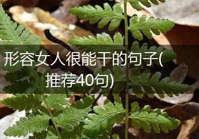 形容女人很能干的句子(推荐40句)