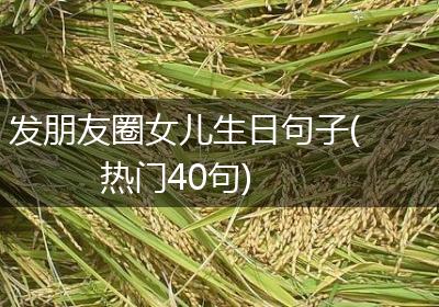 发朋友圈女儿生日句子(热门40句)