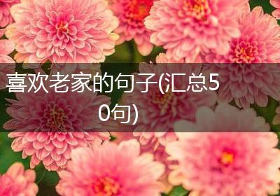 喜欢老家的句子(汇总50句)