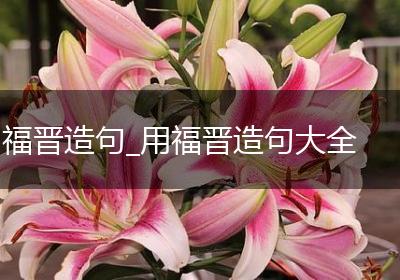 福晋造句_用福晋造句大全