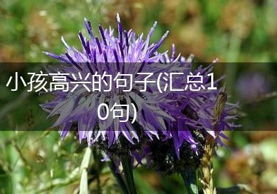 小孩高兴的句子(汇总10句)