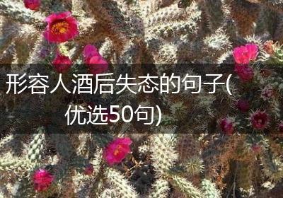 形容人酒后失态的句子(优选50句)