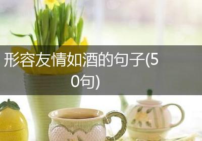 形容友情如酒的句子(50句)