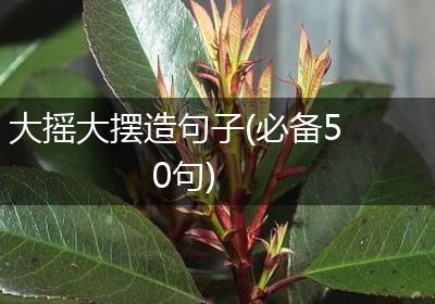 大摇大摆造句子(必备50句)