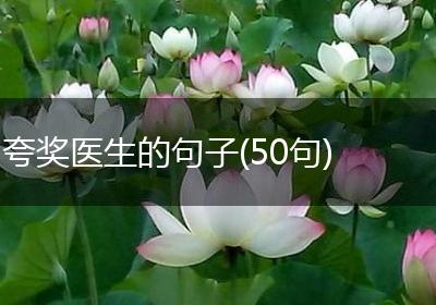 夸奖医生的句子(50句)