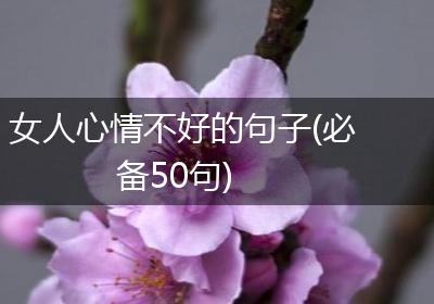 女人心情不好的句子(必备50句)