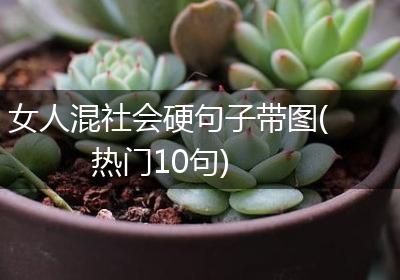 女人混社会硬句子带图(热门10句)
