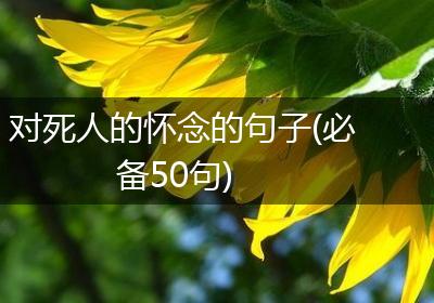 对死人的怀念的句子(必备50句)