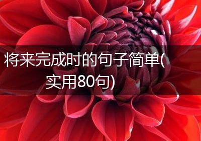 将来完成时的句子简单(实用80句)