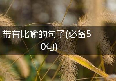 带有比喻的句子(必备50句)