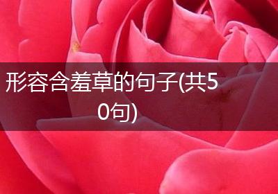 形容含羞草的句子(共50句)