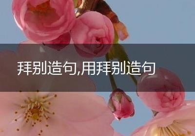 拜别造句,用拜别造句