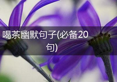 喝茶幽默句子(必备20句)