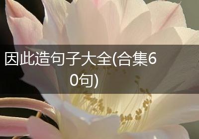 因此造句子大全(合集60句)