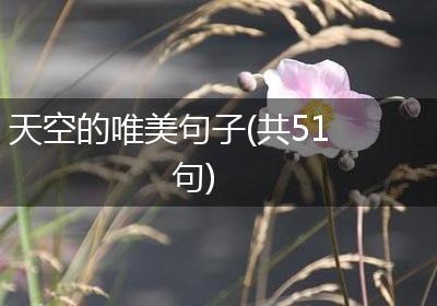 天空的唯美句子(共51句)
