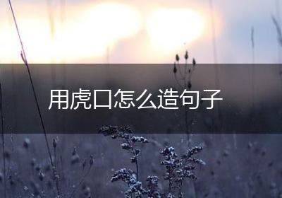 用虎口怎么造句子
