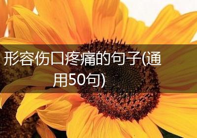 形容伤口疼痛的句子(通用50句)
