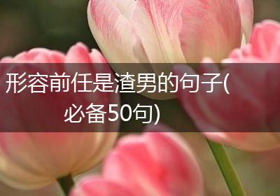 形容前任是渣男的句子(必备50句)