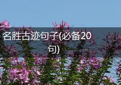 名胜古迹句子(必备20句)