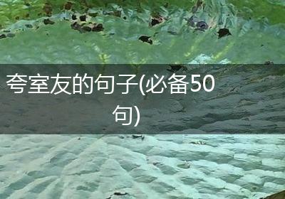 夸室友的句子(必备50句)