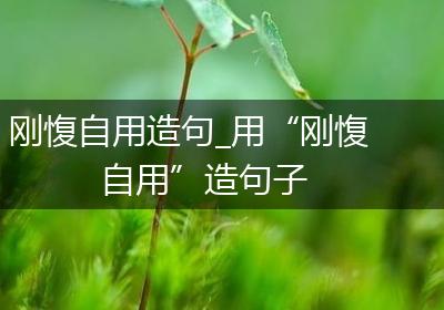 刚愎自用造句_用“刚愎自用”造句子