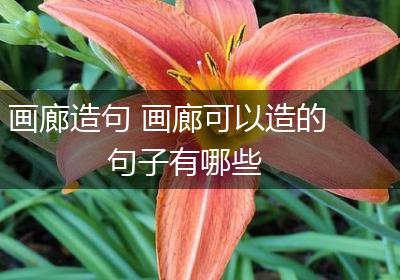 画廊造句 画廊可以造的句子有哪些