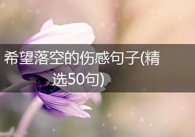 希望落空的伤感句子(精选50句)