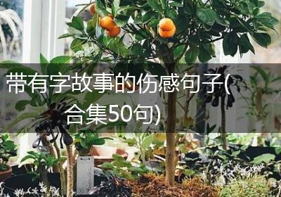 带有字故事的伤感句子(合集50句)