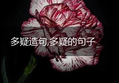 多疑造句,多疑的句子