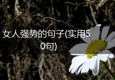 女人强势的句子(实用50句)