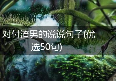 对付渣男的说说句子(优选50句)