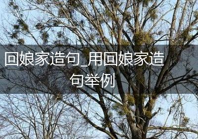 回娘家造句_用回娘家造句举例